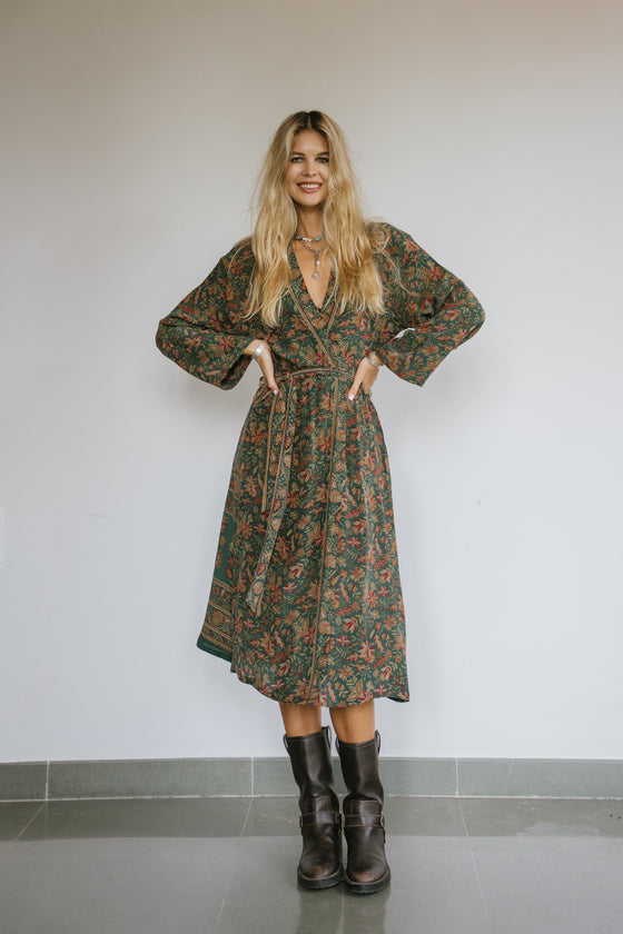Long Jacket With Belt - Koi
