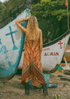 Sun Child Classic Silk Dress - Levi