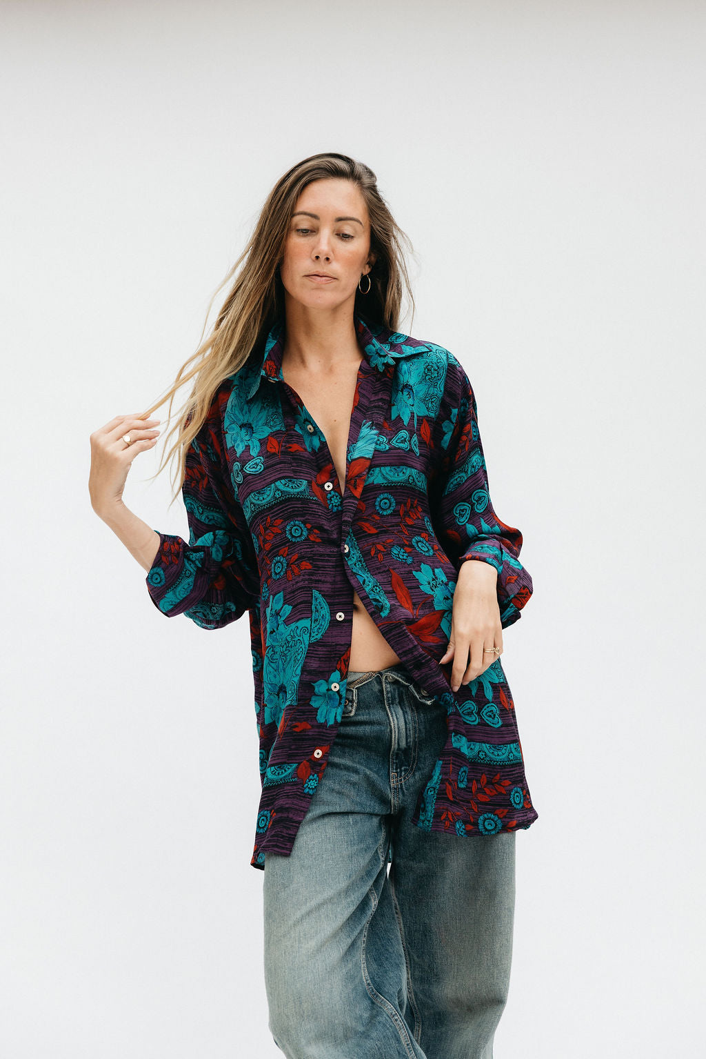 Boyfriend shirt - Mystic Blooms