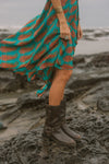 Sun Child Classic Silk Dress - Agave