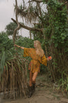 Kimono Wrap Dress - Citrus
