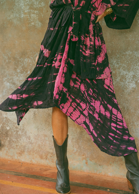 Kimono Wrap Dress - Royal
