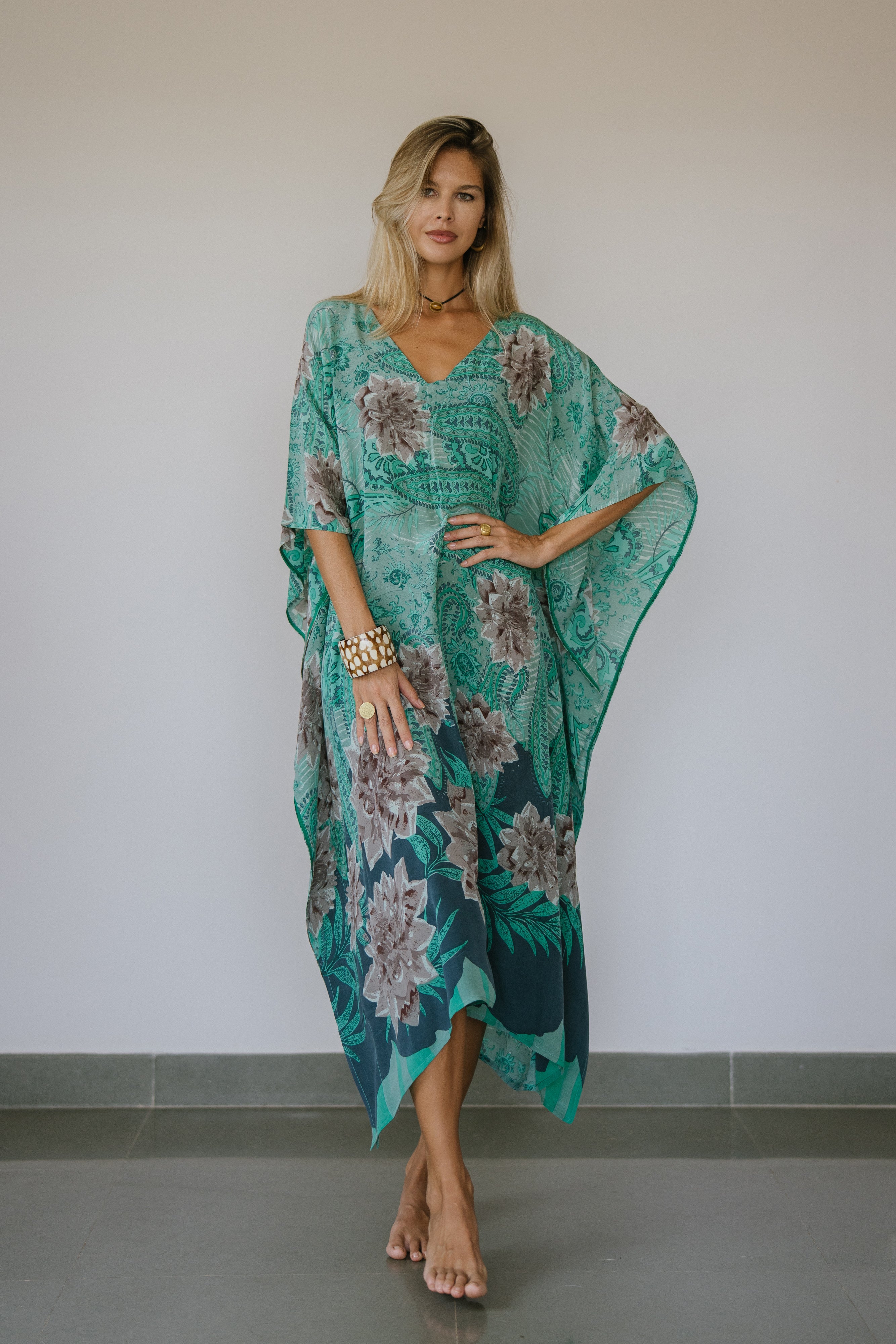 Long Caftan - Forest