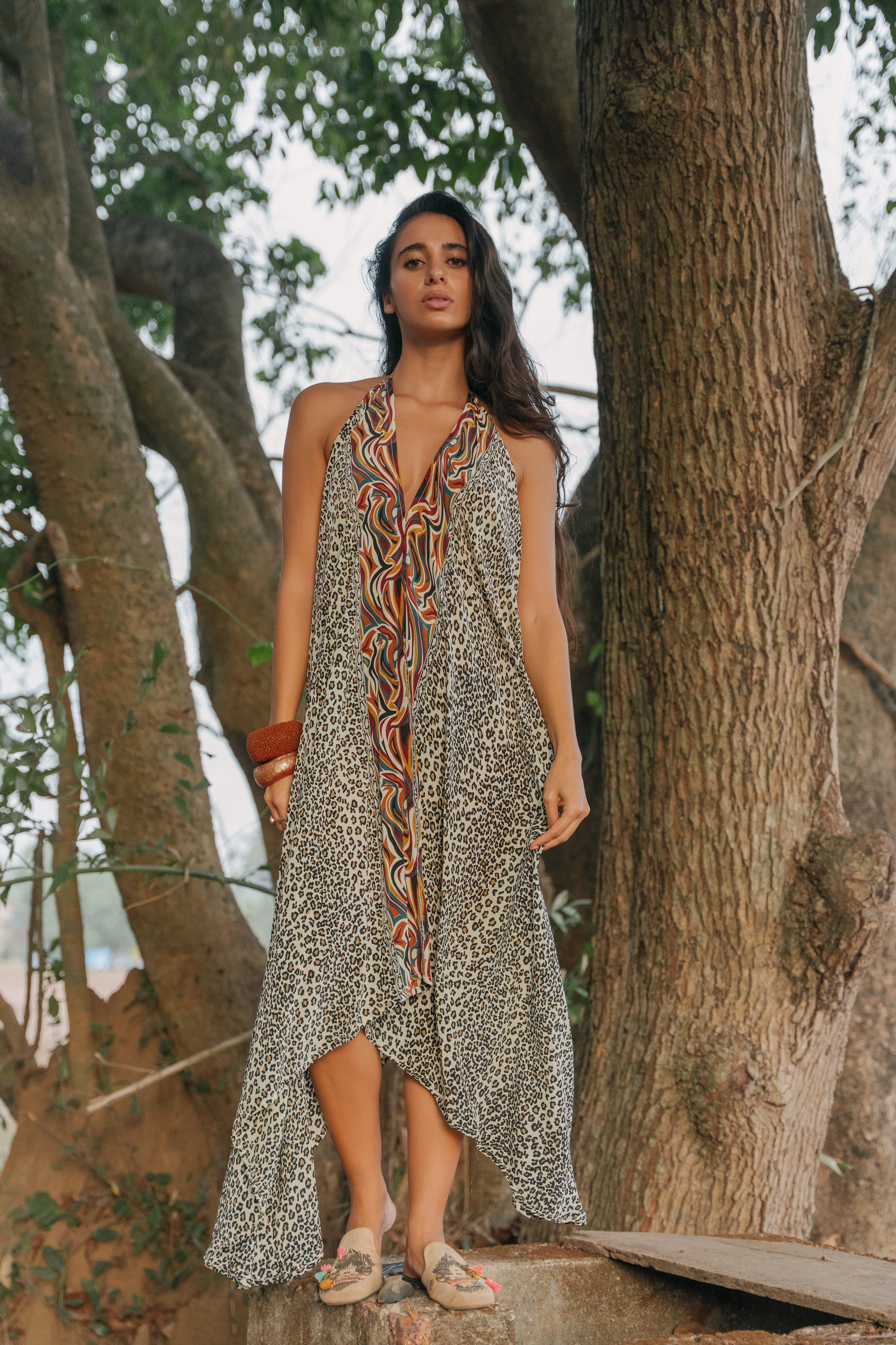 Sun Child Classic Silk Dress - Tyler