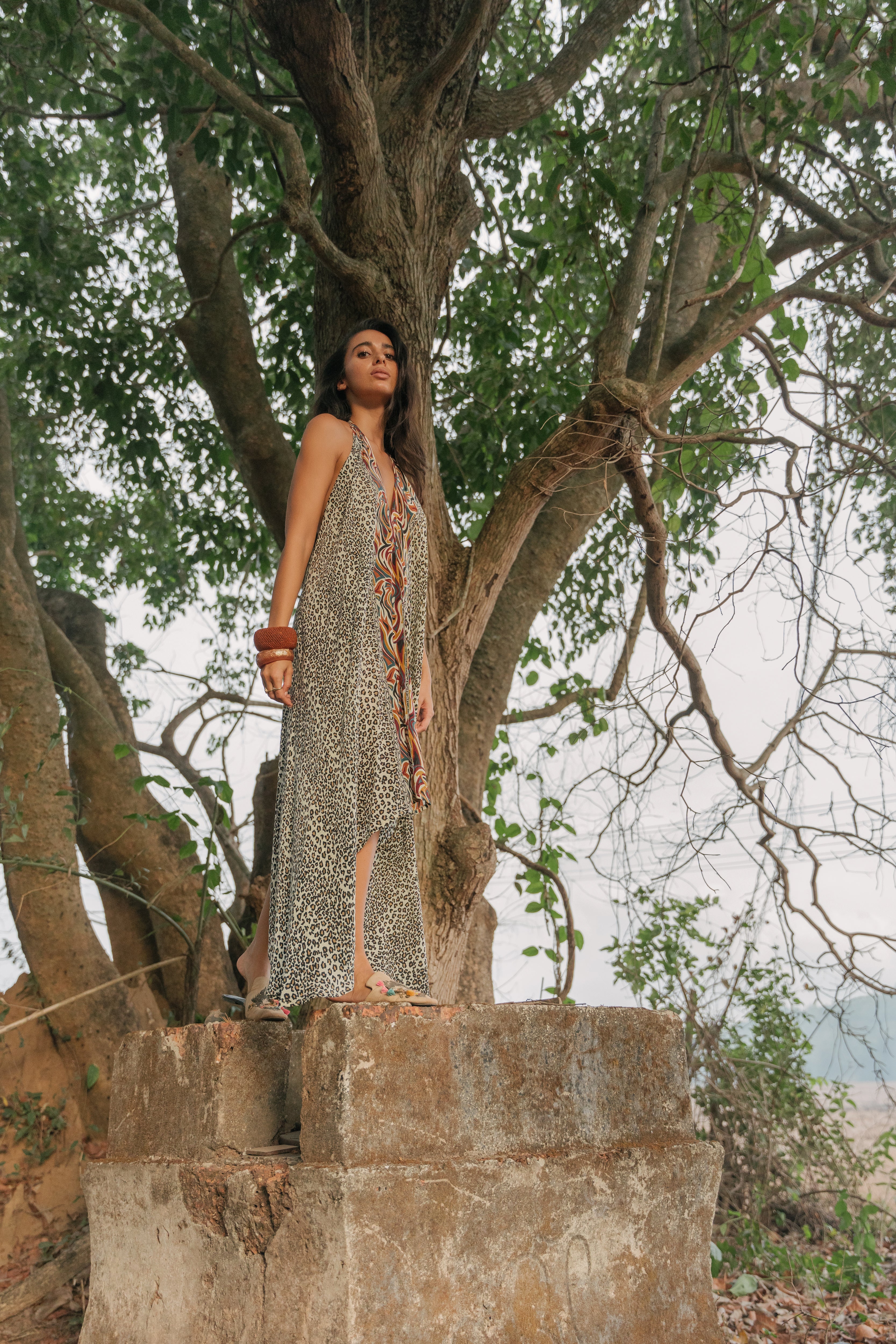Sun Child Classic Silk Dress - Tyler