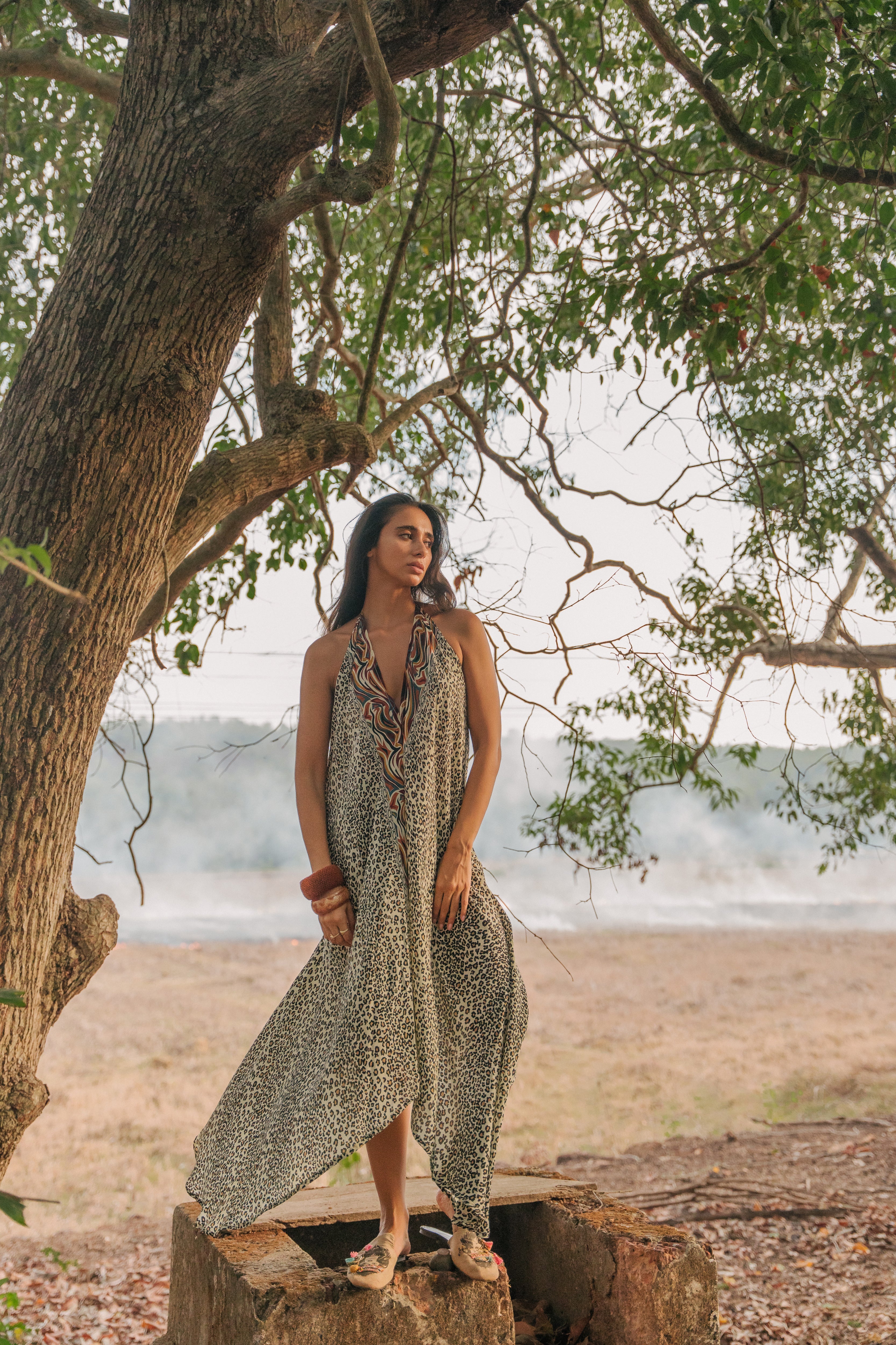 Sun Child Classic Silk Dress - Tyler