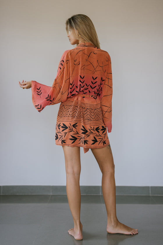 Kimono Wrap Dress - Empress