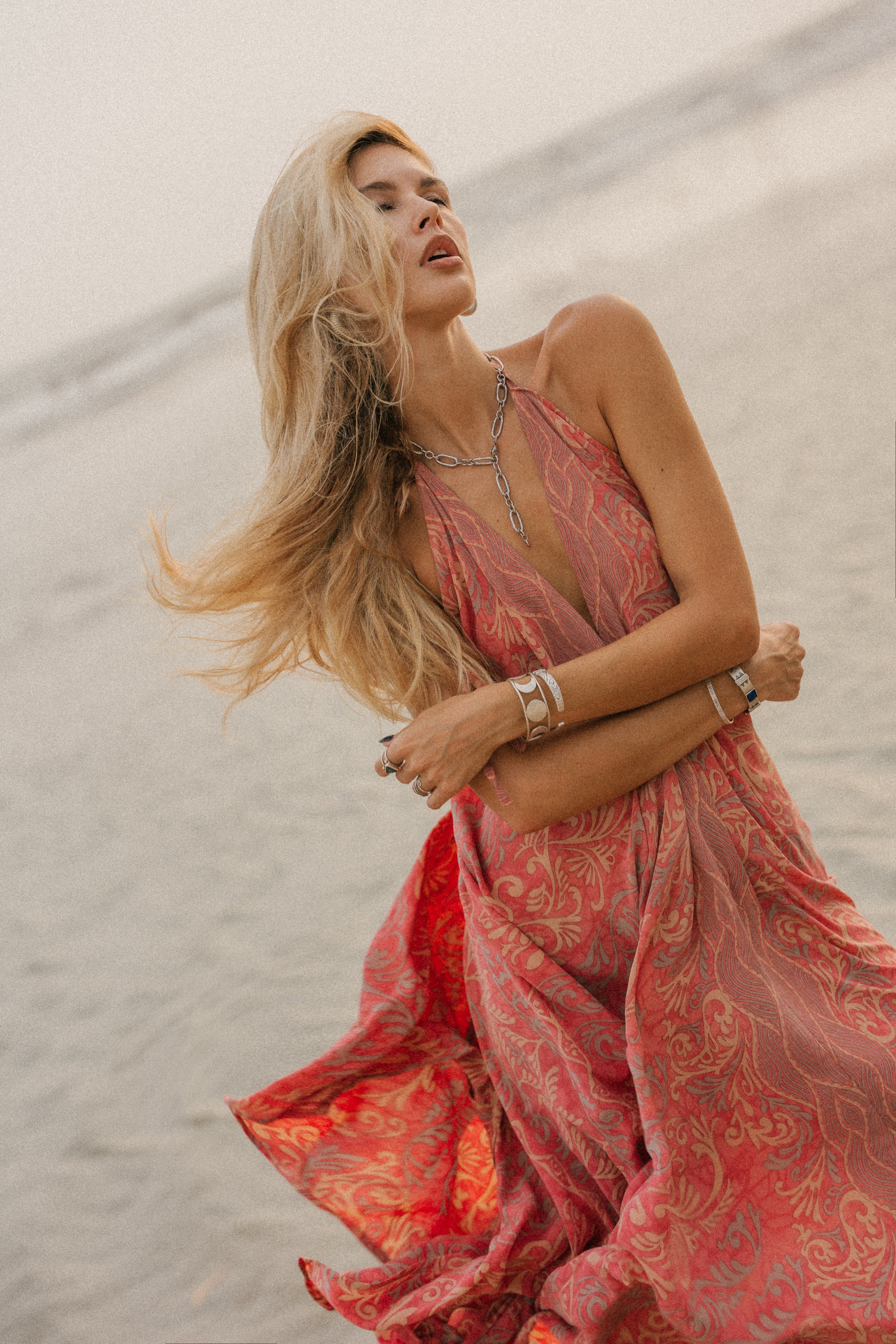 Sun Child Classic Silk Dress - Chaos