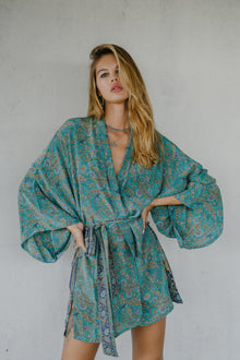  Kimono Wrap Dress -Sundae