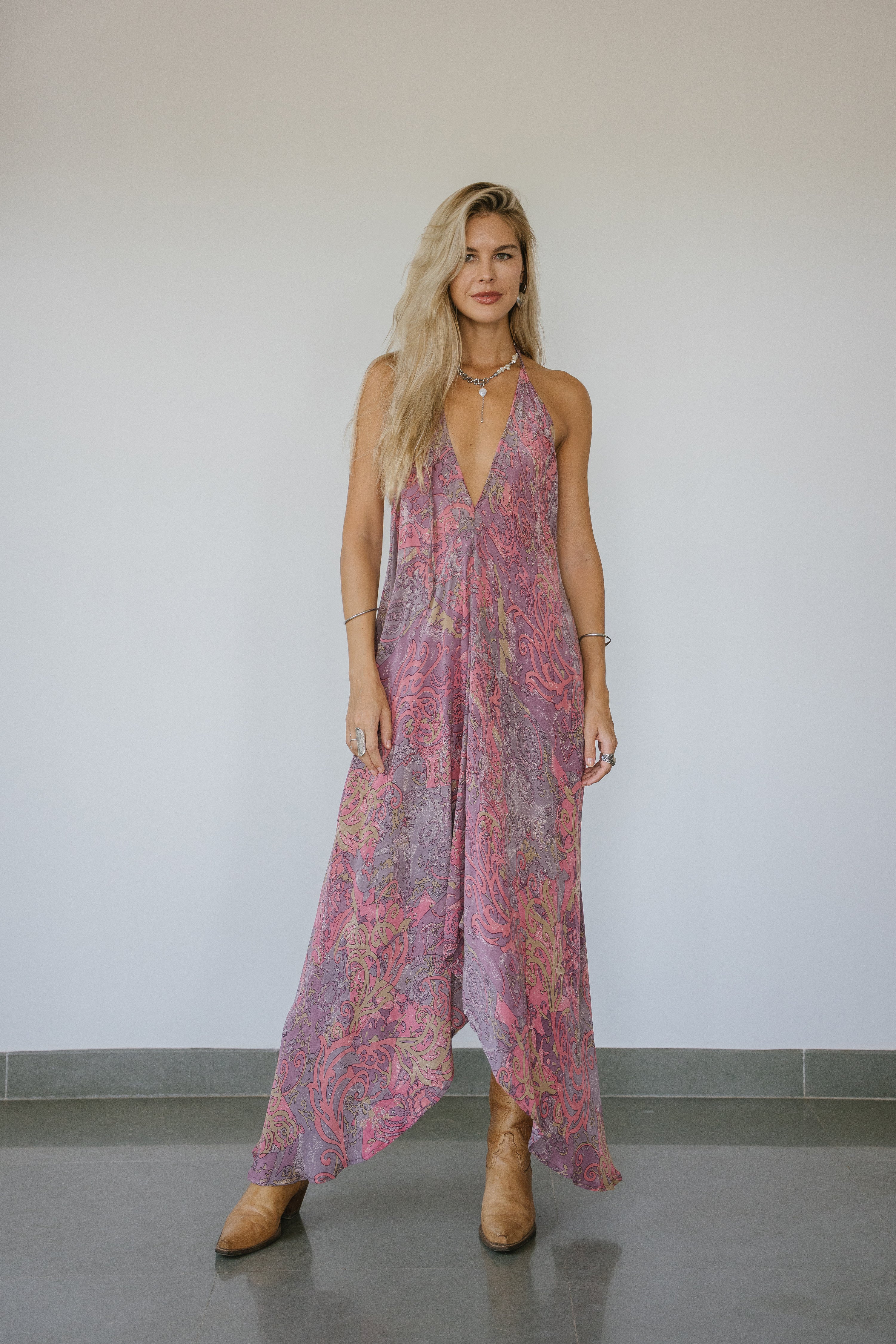 Sun Child Classic Silk Dress - Hilton
