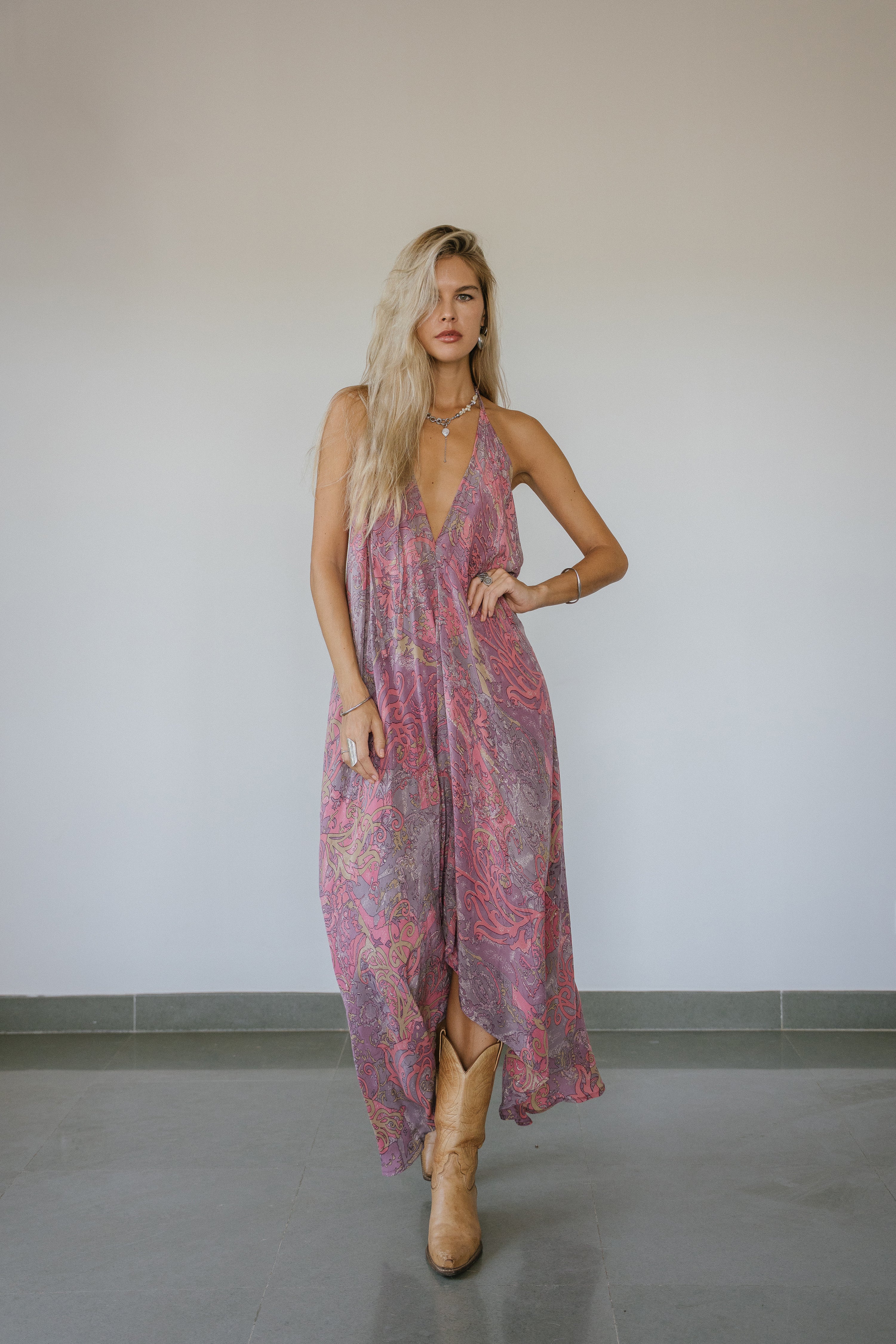 Sun Child Classic Silk Dress - Hilton