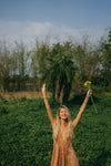 Sun Child Classic Silk Dress - One of a Kind - Tuscan Sun