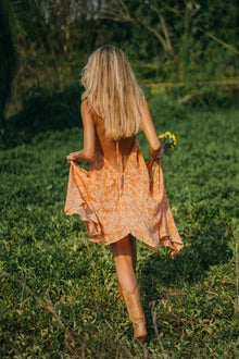  Sun Child Classic Silk Dress - One of a Kind - Tuscan Sun
