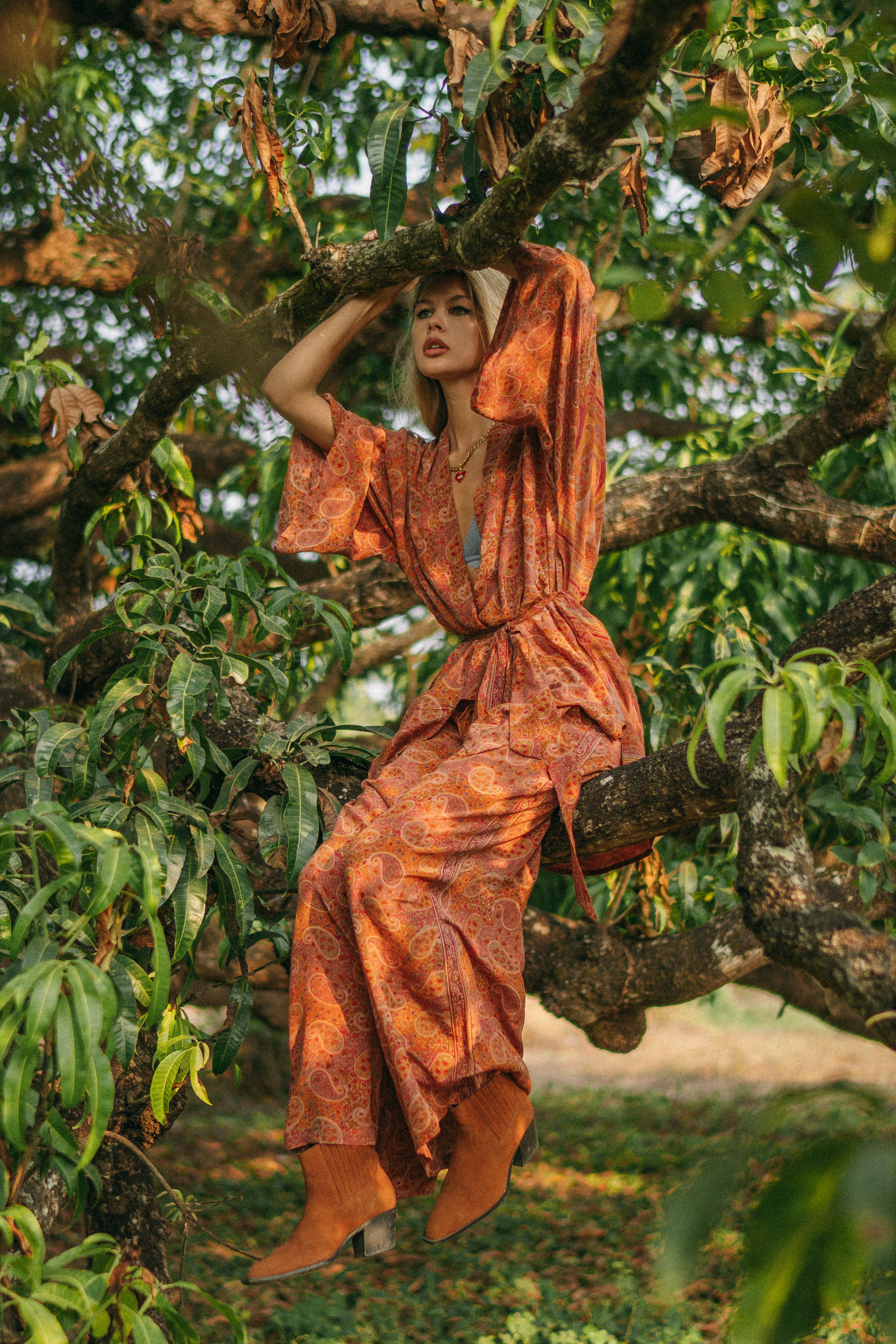Kimono Wrap Dress - One of a Kind - Missy