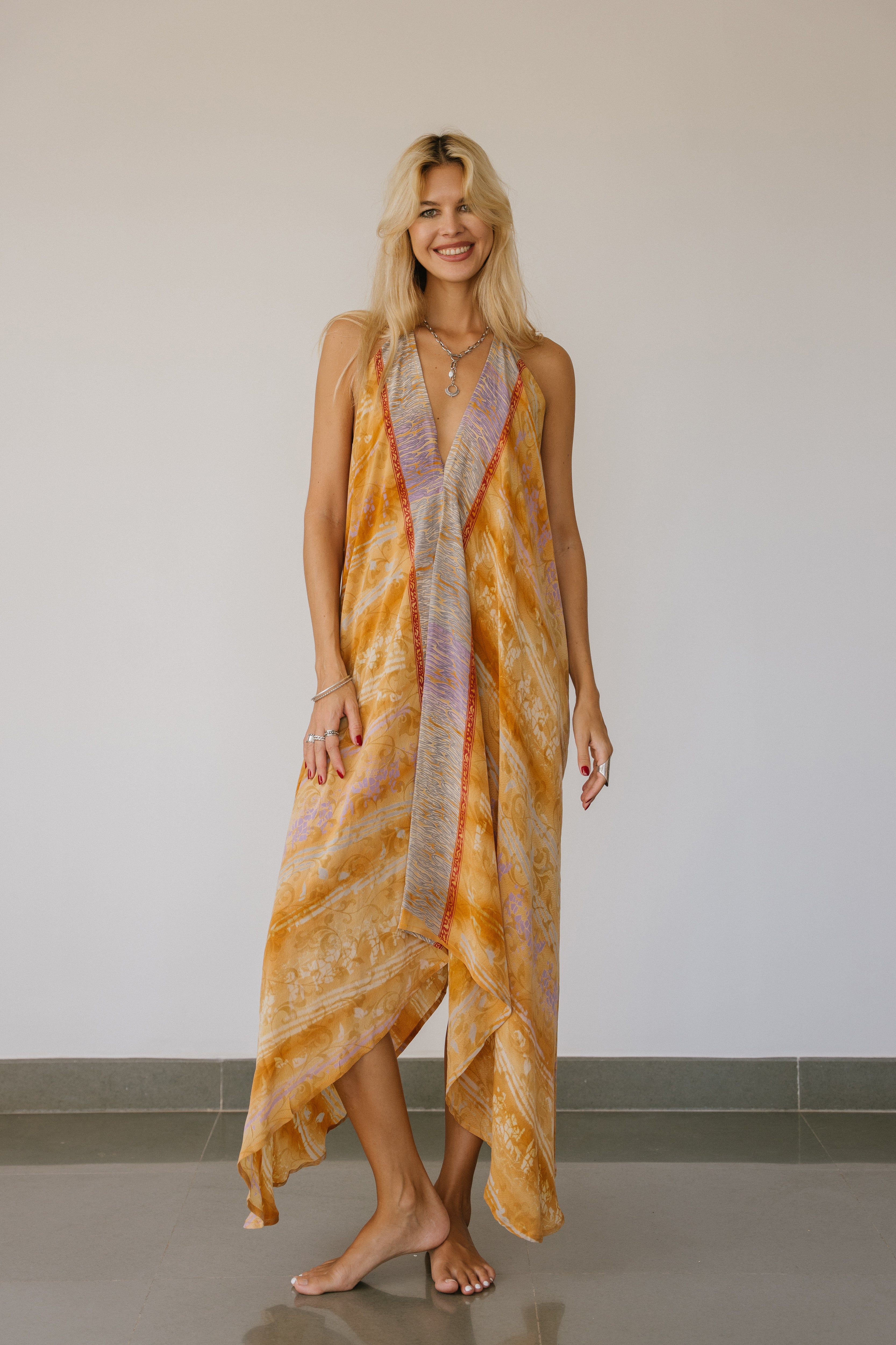 Sun Child Classic Silk Dress - Banks