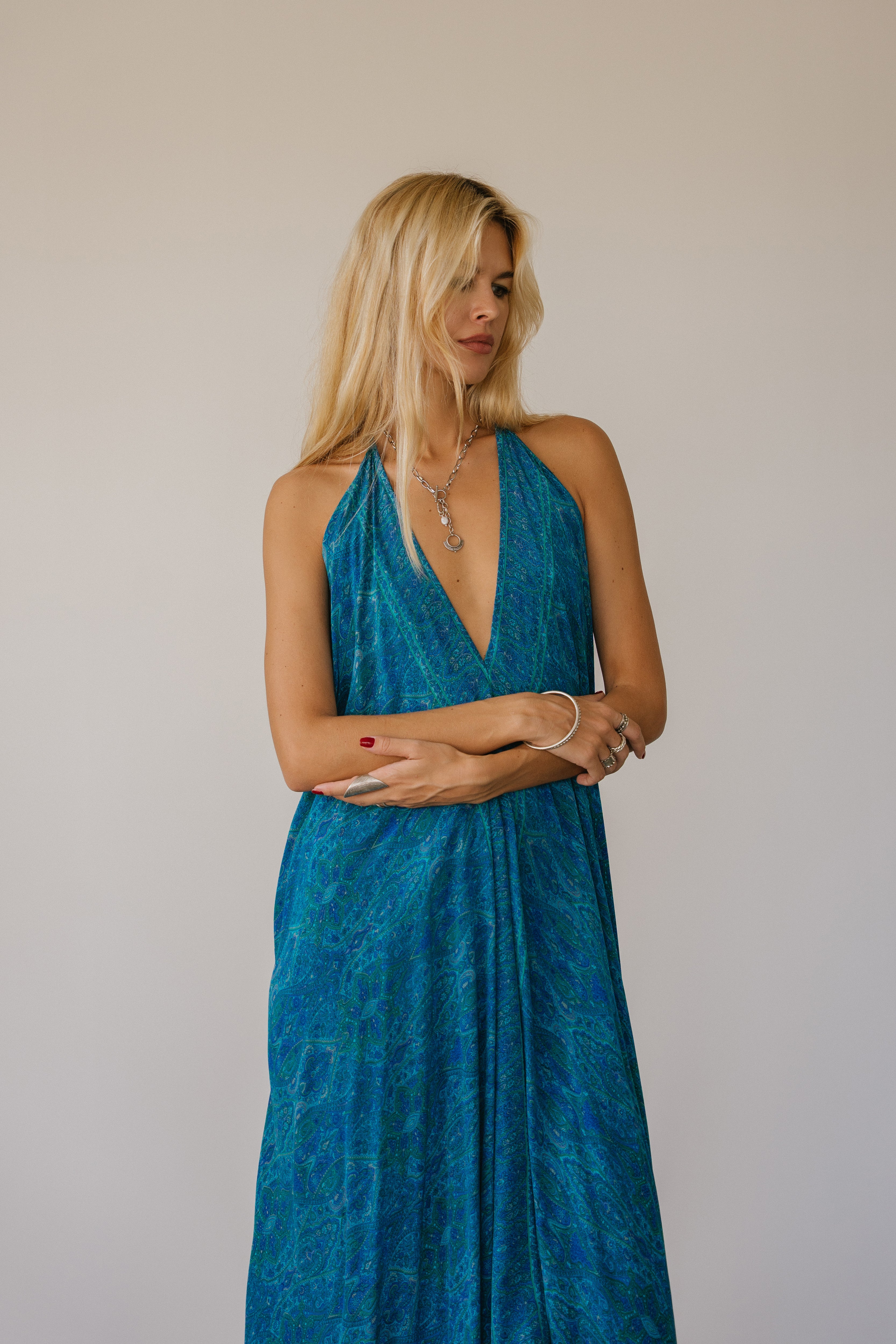 Sun Child Classic Silk Dress - Kyle