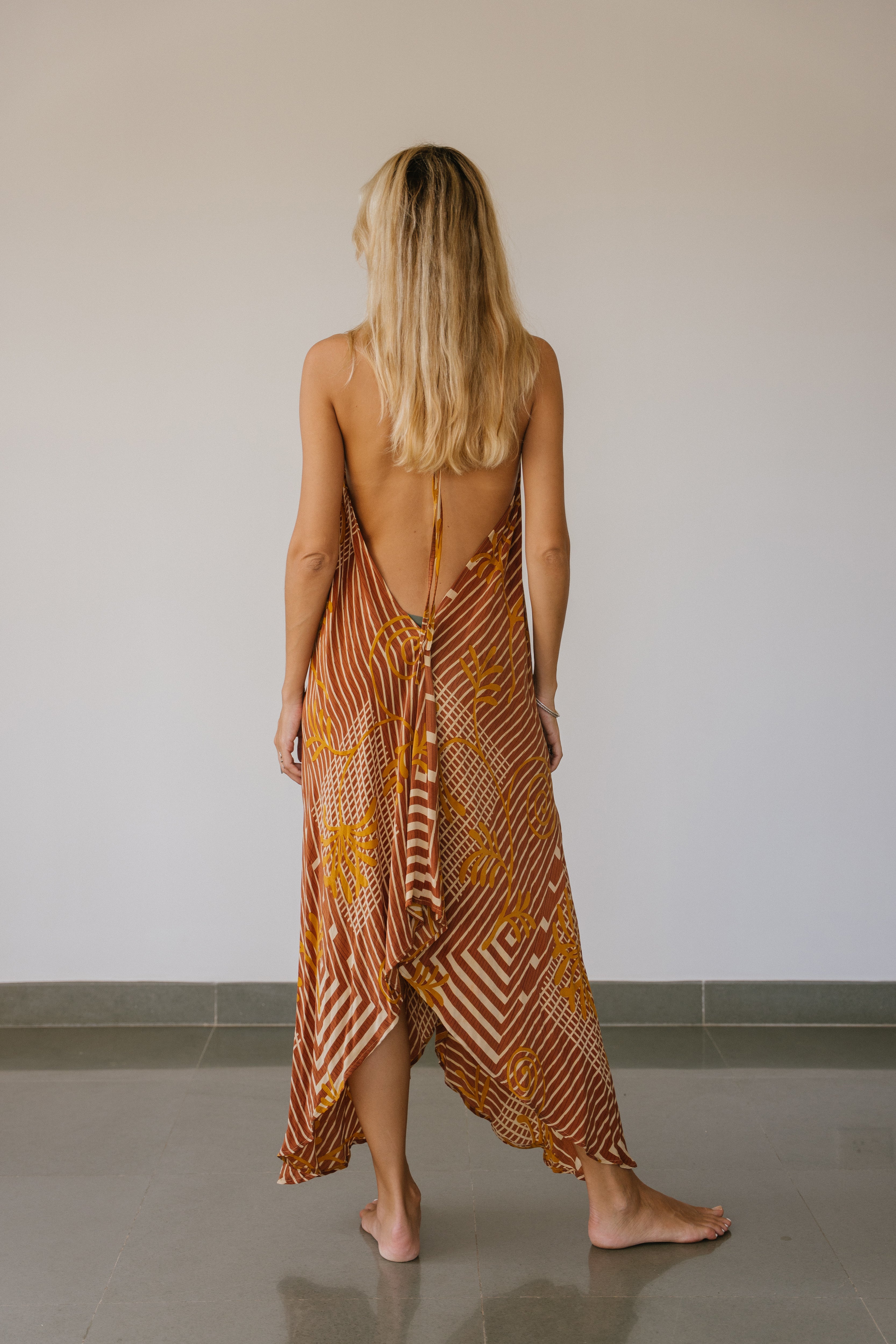 Sun Child Classic Silk Dress - Ocean