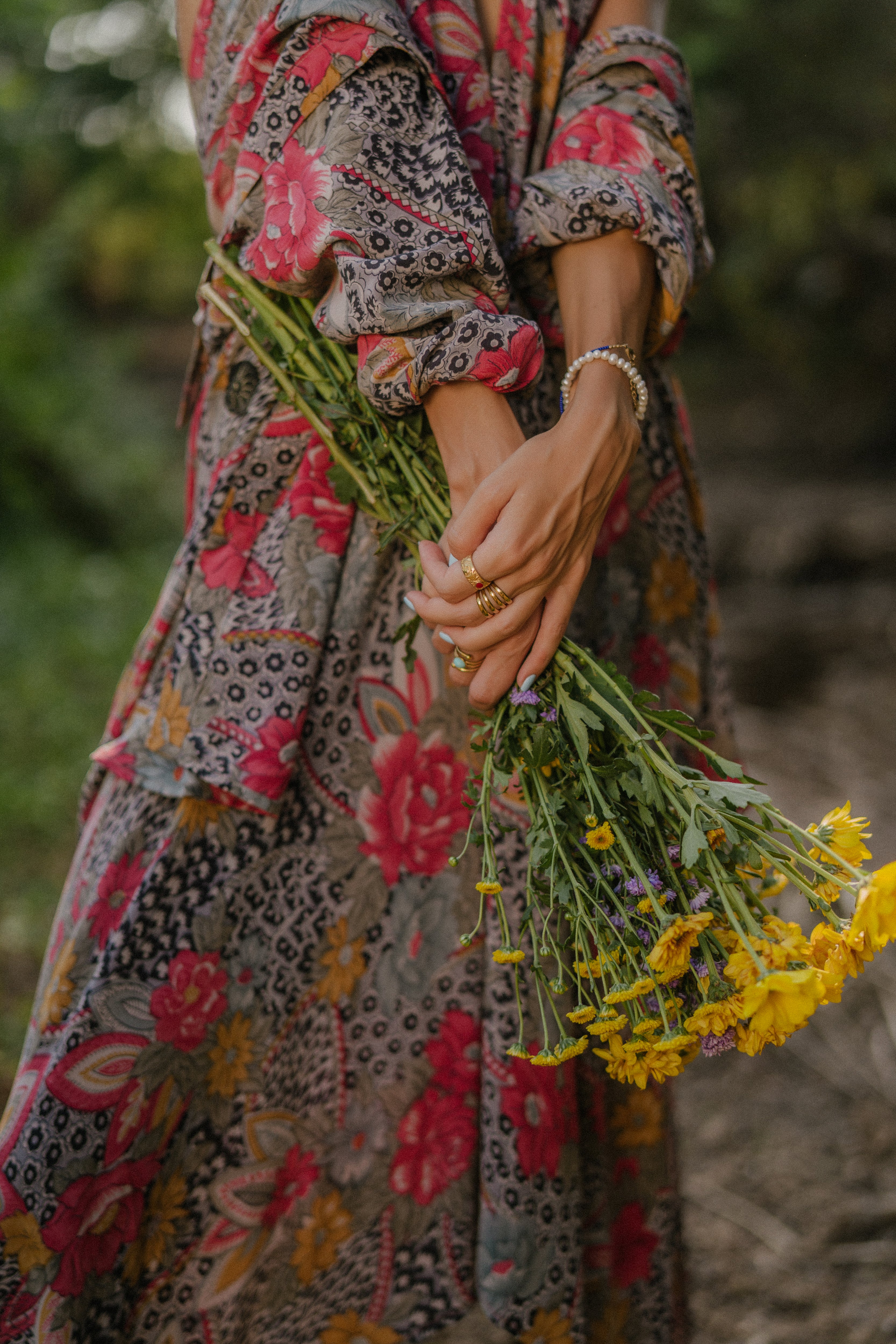 Kimono Wrap Dress - Ariel