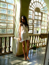 The Nightie Dress - White Botanical