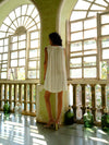 The Nightie Dress - White Botanical