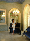 The Nightie Dress - White Botanical