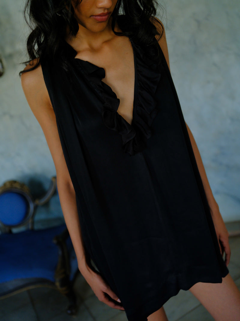 The Nightie Dress - Black