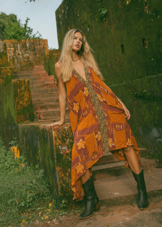 Sun Child Classic Silk Dress - Tiara