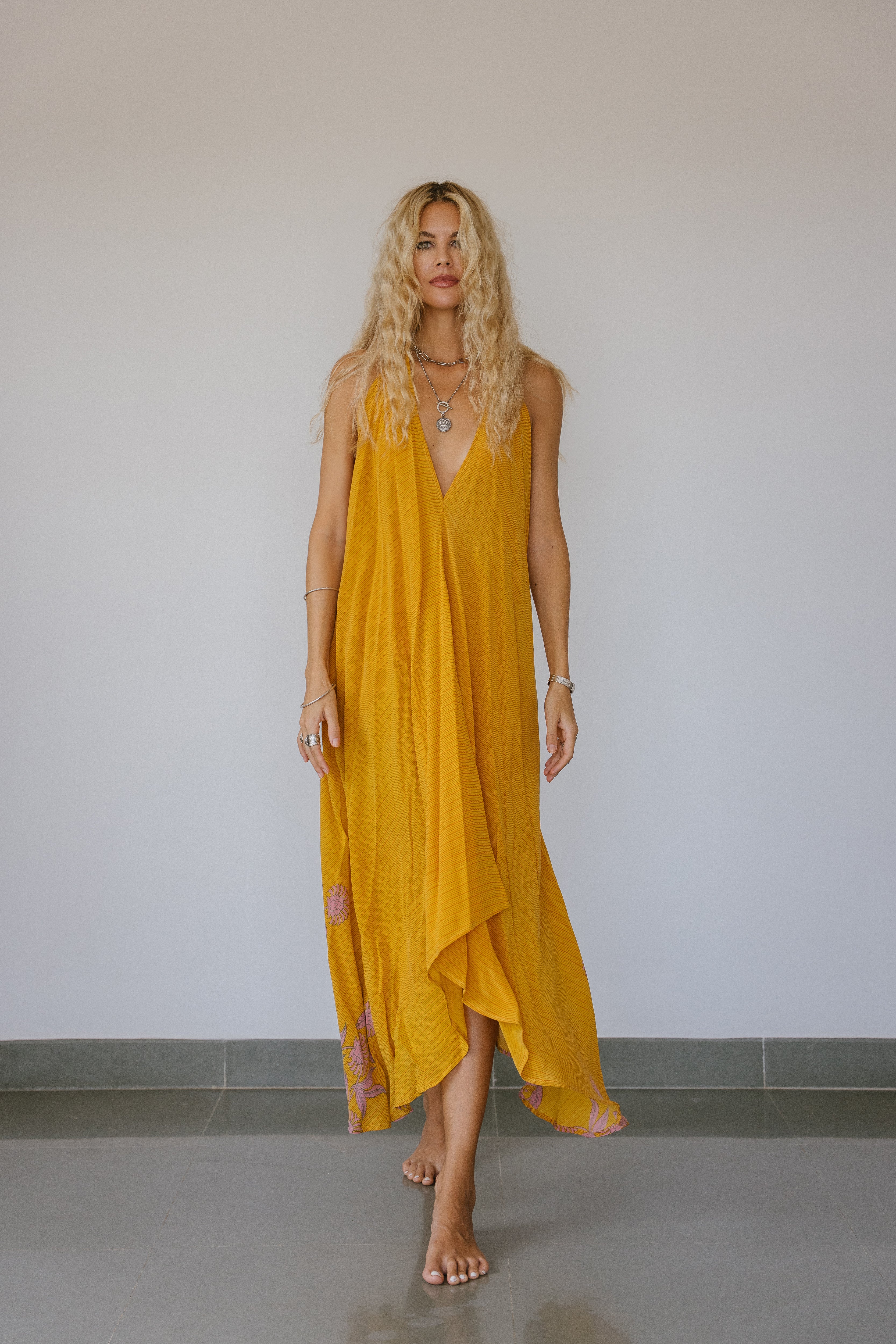 Sun Child Classic Silk Dress - Tokyo