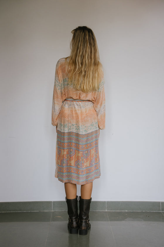 Long Jacket With Belt - Glitter
