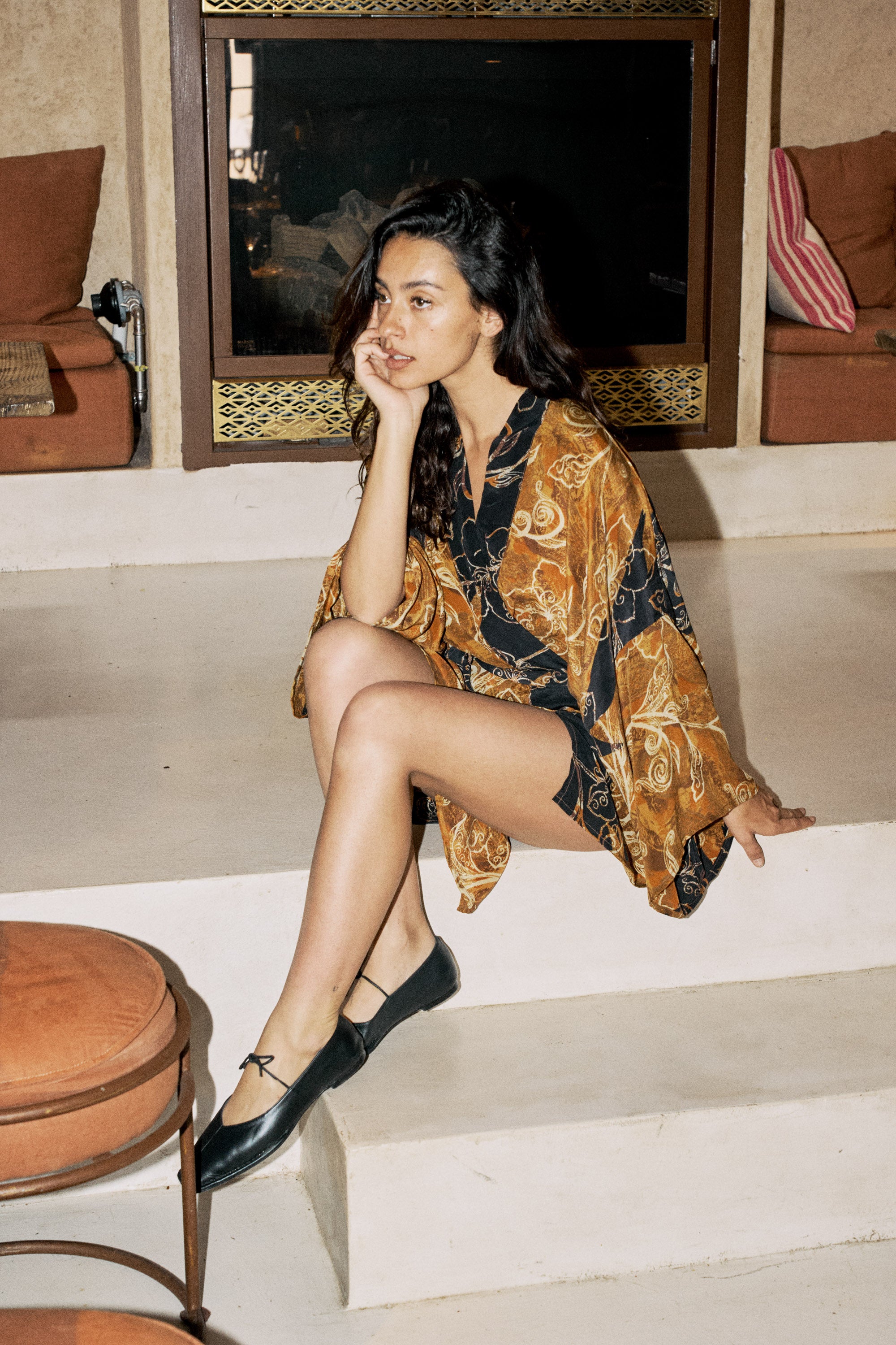 Kimono Wrap Dress - Rosemary