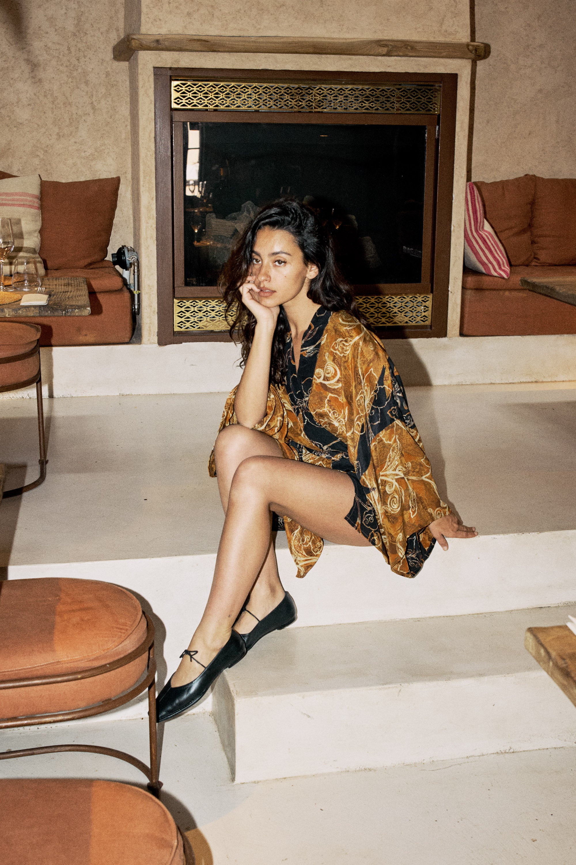 Kimono Wrap Dress - Rosemary