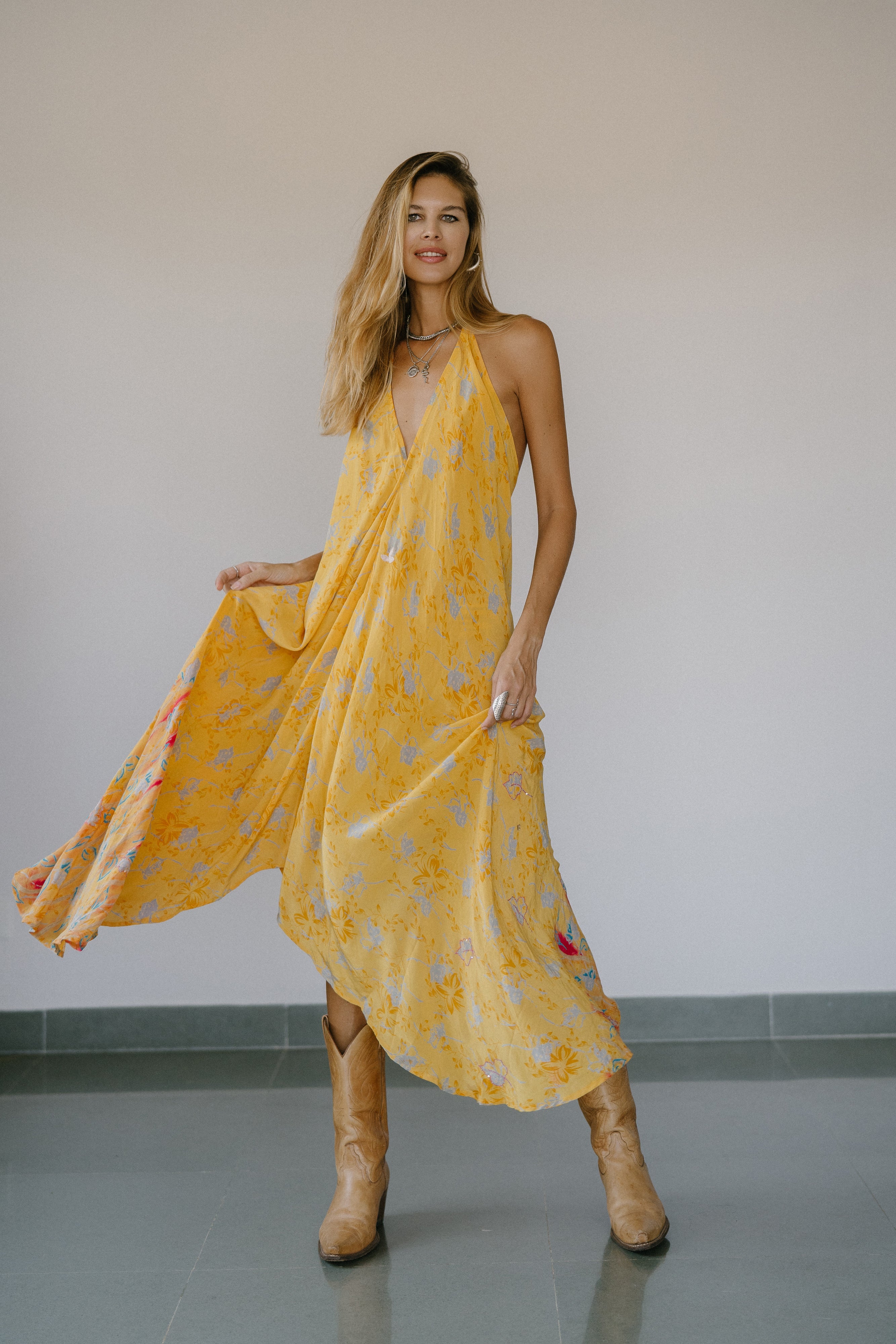 Sun Child Classic Silk Dress - Avery