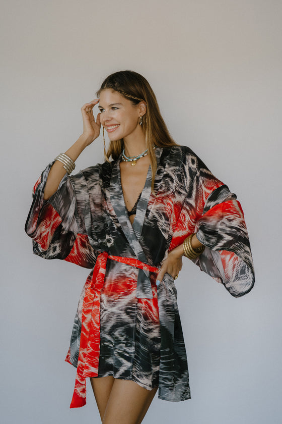 Kimono Wrap Dress - Lucie