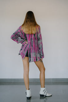  Open Back Boyfriend Shirt - Femme