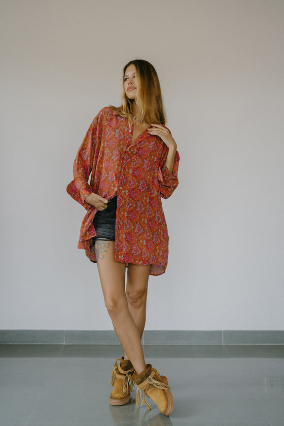 Boyfriend Shirt - Clementine