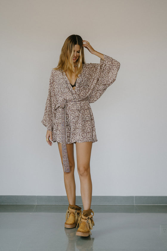 Kimono Wrap Dress - Woodrow