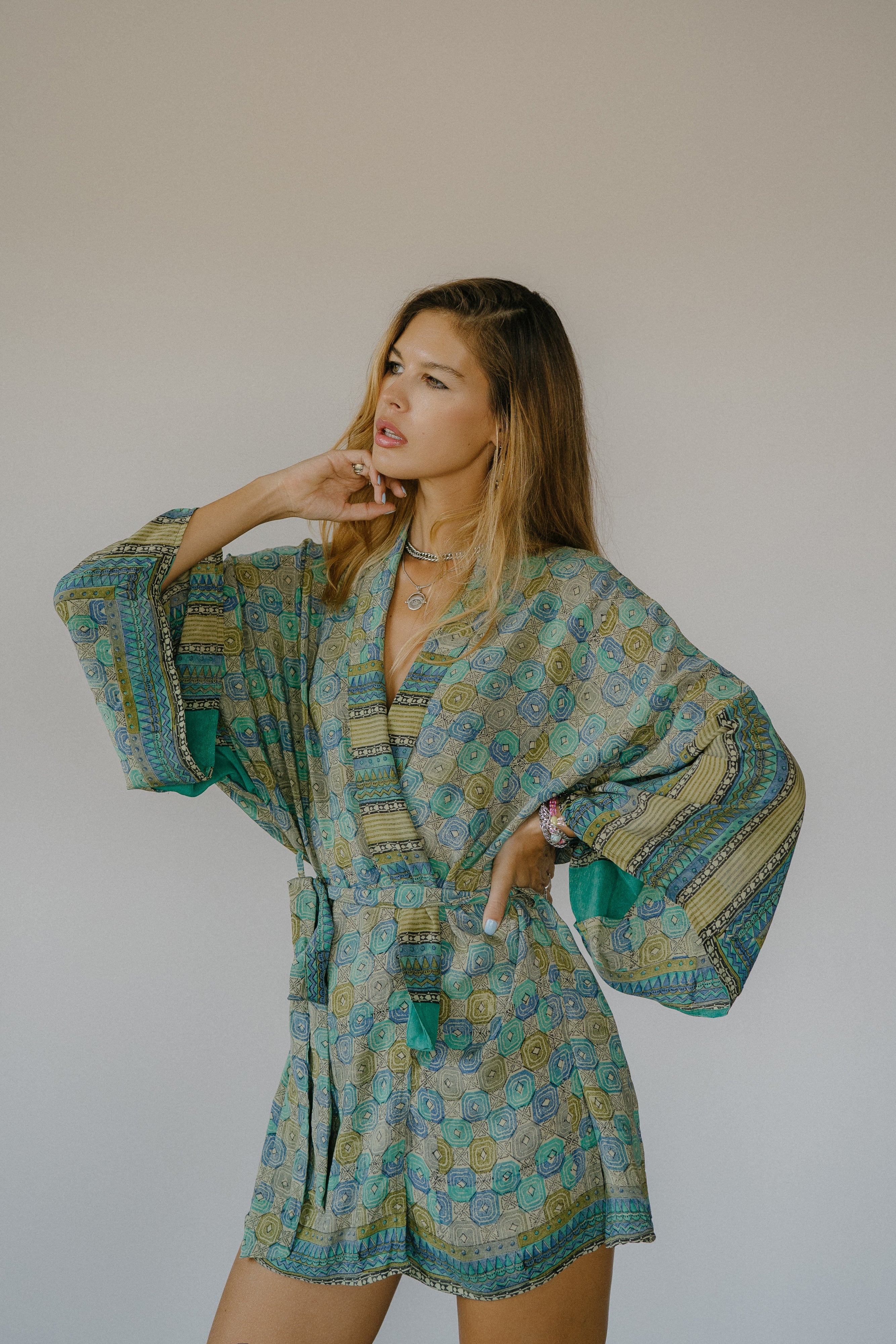 Kimono Wrap Dress - Polly